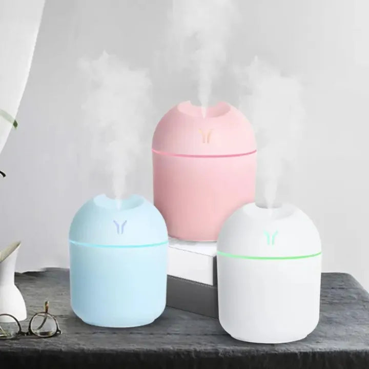 Humidifier Portable Mini Air Humidifiers for Bedroom - USB Desktop Humidifier with Led Night Lights, Quiet Cool Mist Humidifier, for Bedroom, Car And Office,